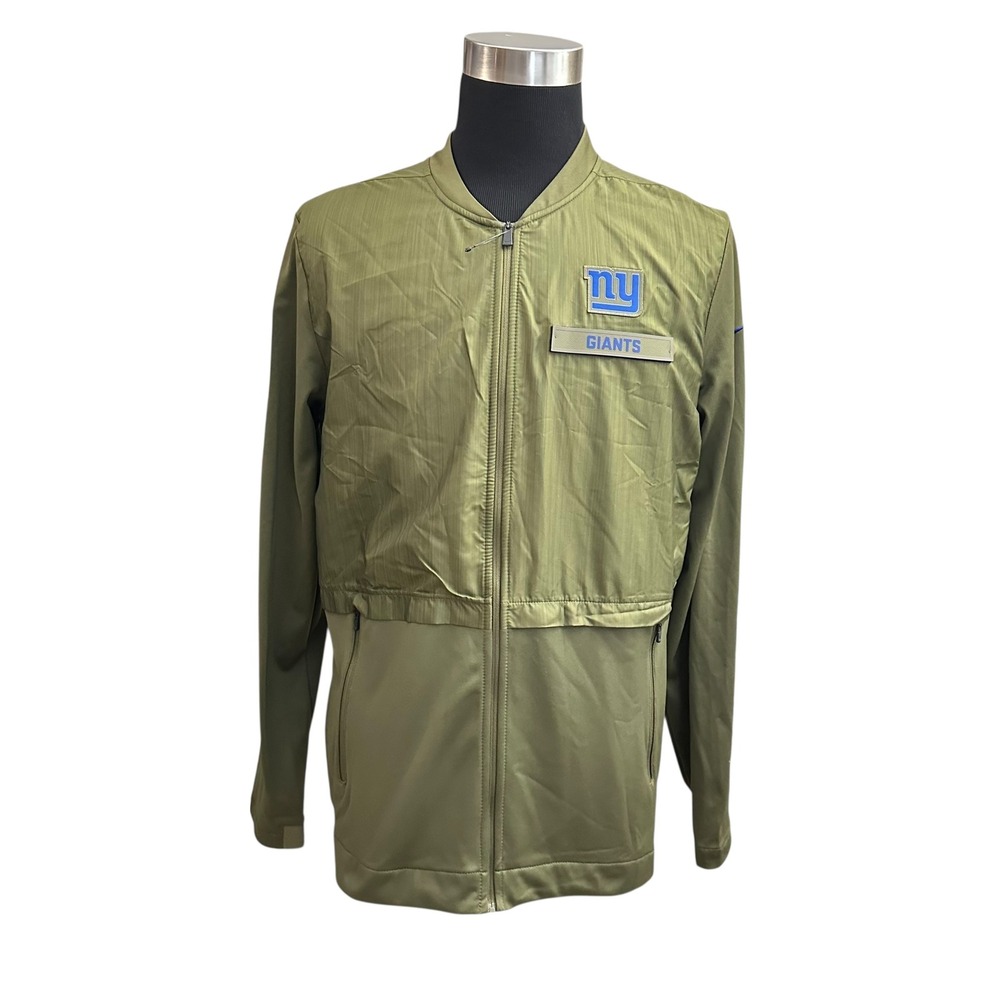Nike New York Giants Salute to Service Hybrid Jacket NFL Olive Lightwt Large NEW